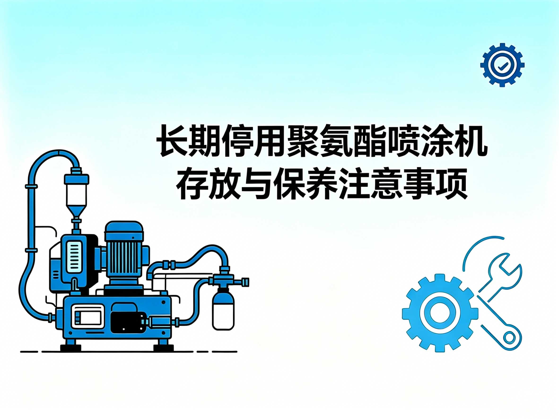 长期停用聚氨酯喷涂机存放保养方法 闲置发泡设备封存养护注意事项