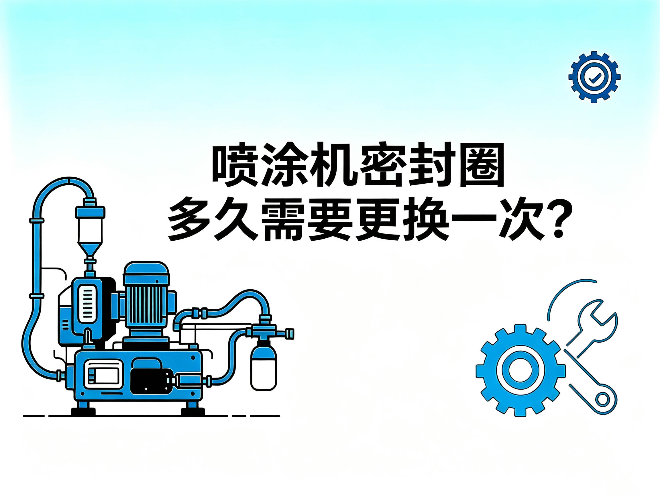 喷涂机密封圈多久更换一次？密封圈老化征兆与维护方案