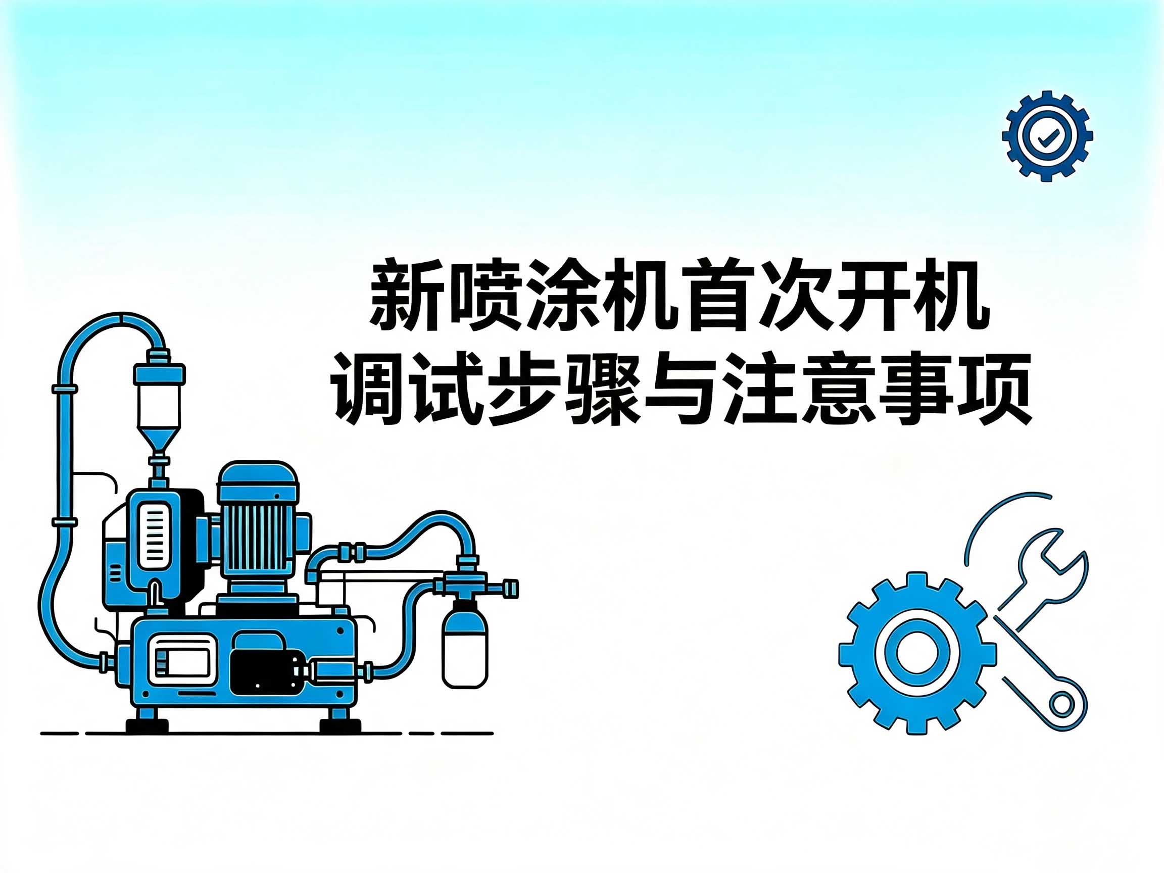 新喷涂机首次开机调试步骤与注意事项｜设备初次使用教程
